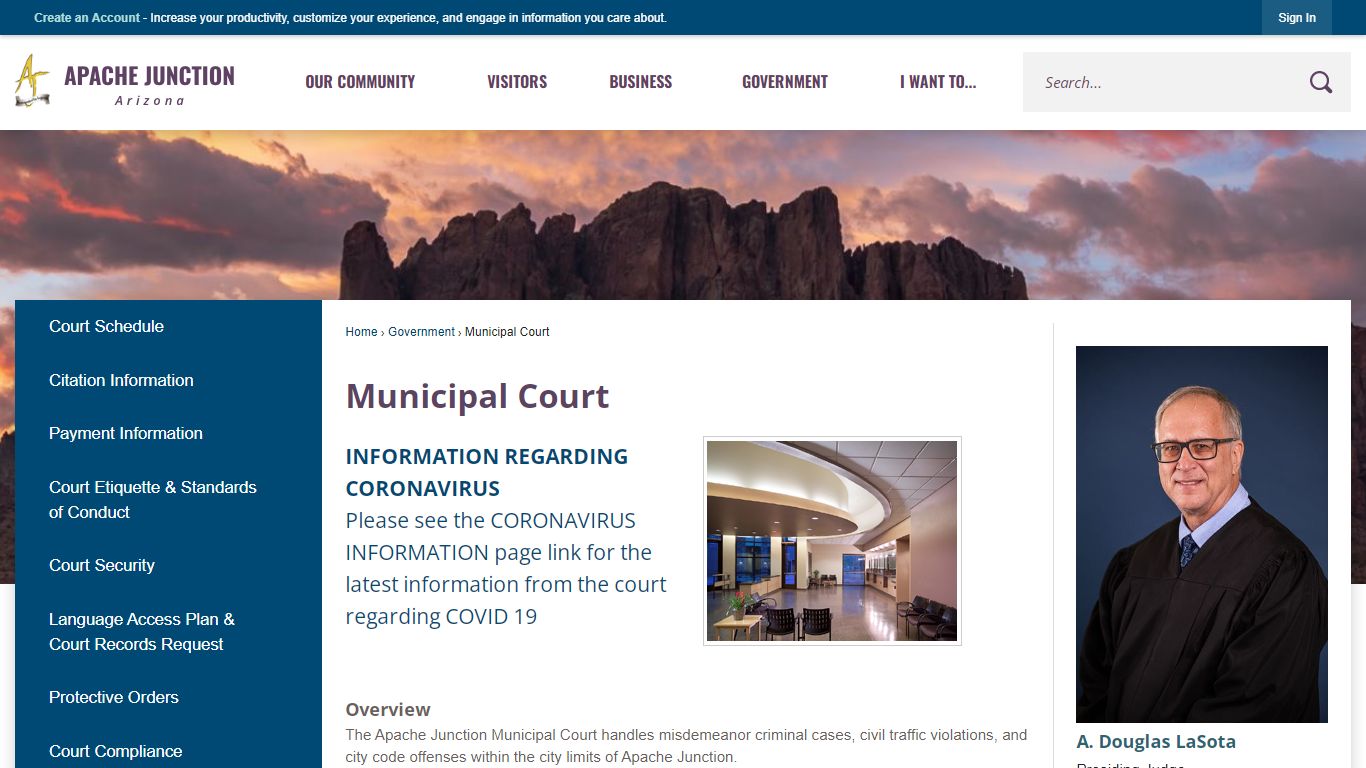 Municipal Court | Apache Junction, AZ - Official Website